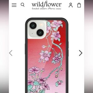 NEW! Wildflowers iPhone 16 Pro Max Case Pink and Red Floral